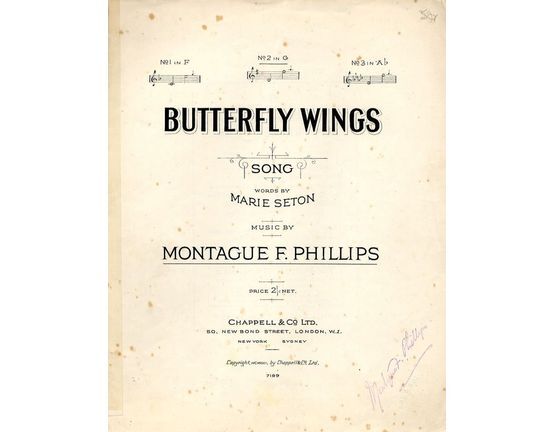 4 | Butterfly Wings - Song in the key of G major for medium voice