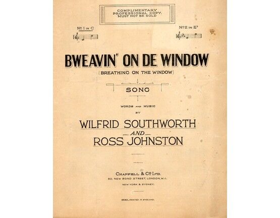4 | Bweavin' On De Window.