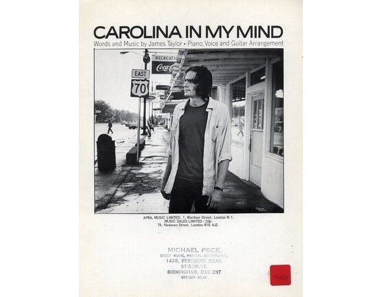 4 | Carolina in My Mind - James Taylor,