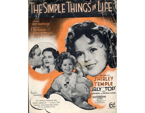 6608 | Copy of Copy of The Simple Things in Life, Shirley Temple in "Curly Top"