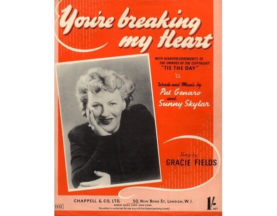 4 | Copy of You're Breaking My Heart, featuring Nat temple, Lee Lawrence, Harry Gold, Cherry Lind, Gracie Fields, Reggie Goff
