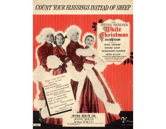 4 | Count Your Blessings Instead of Sheep, featuring Bing Crosby in "White Christmas"