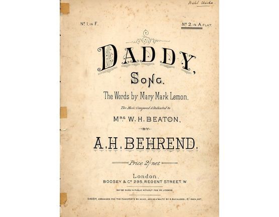 4 | Daddy  - Song - In the key of A flat major for High Voice