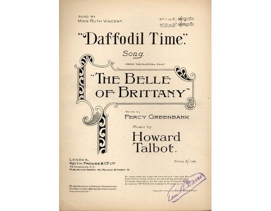 4 | Daffodil Time: from "The Belle of Brittany"