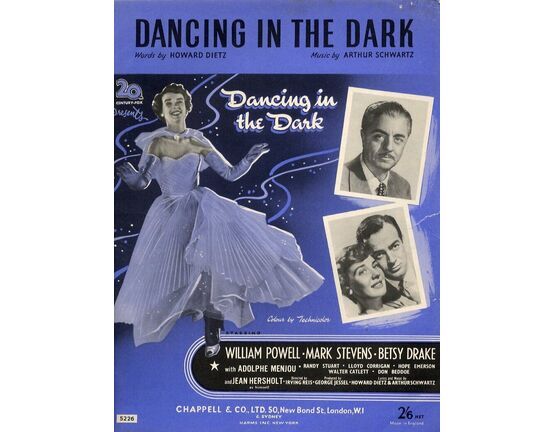 4 | Dancing in the Dark - from 'Dancing in the Dark'   -  Featuring William Powell, Mark Stevens and Betsy Drake