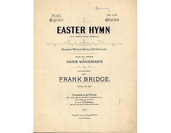 4 | Easter Hymn (German Words Early 17th Century) - Song in the key of C major for Low Voice