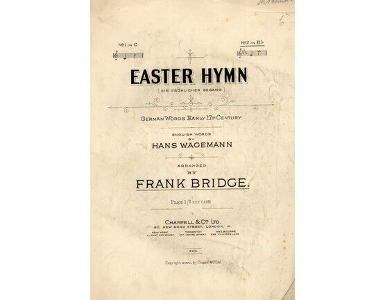4 | Easter Hymn (German Words Early 17th Century) - Song in the key of E flat major for High Voice