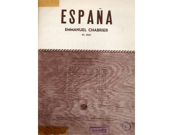 4 | Espana Walzer, Piano Solo