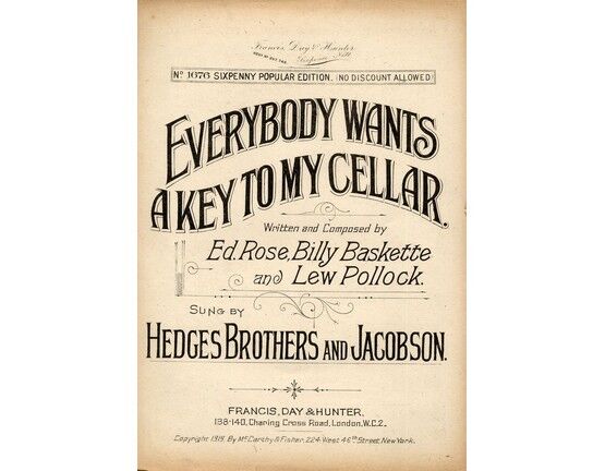 4 | Everybody wants a key to my cellar - Song
