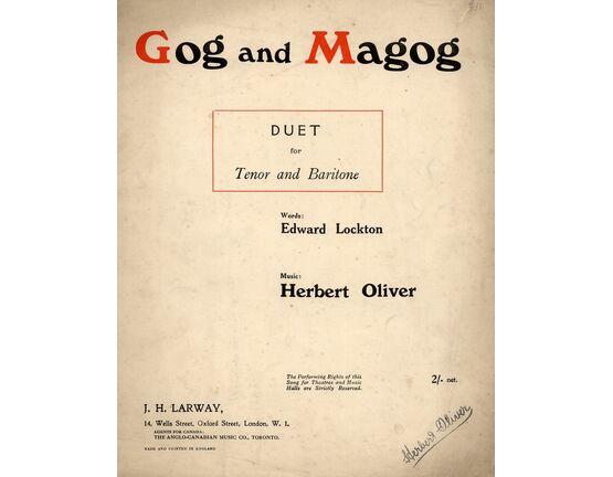 4 | Gog and Magog, duet for Tenor and Baritone