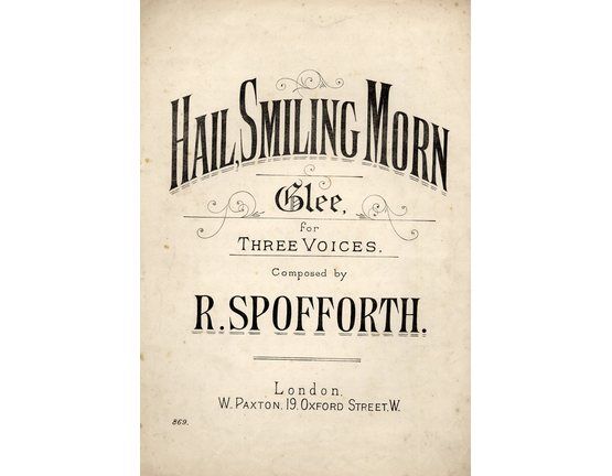 4 | Hail Smiling Morn: song for three voices