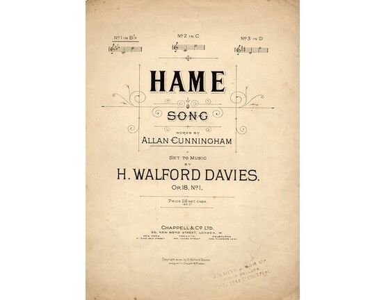 4 | Hame - Song - Key of B flat major for Low Voice - Op. 18, No. 1