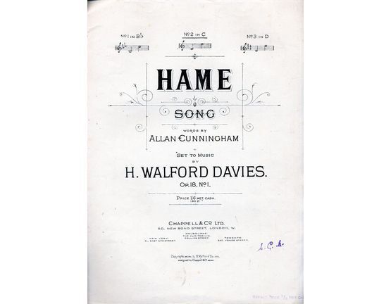 4 | Hame - Song - Key of C major for Medium Voice - Op. 18, No. 1