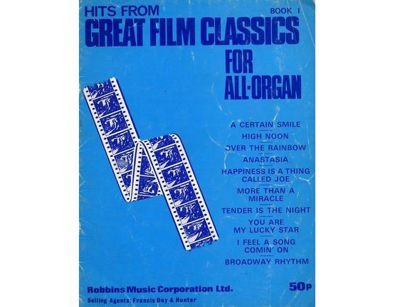 4 | Hits from great film classics Book One,  for all organs,  arranged by Russ Taylor