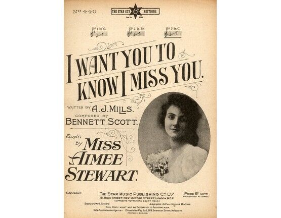 4 | I Want You To Know I Miss You - Song - Featuring Miss Aimee Stewart