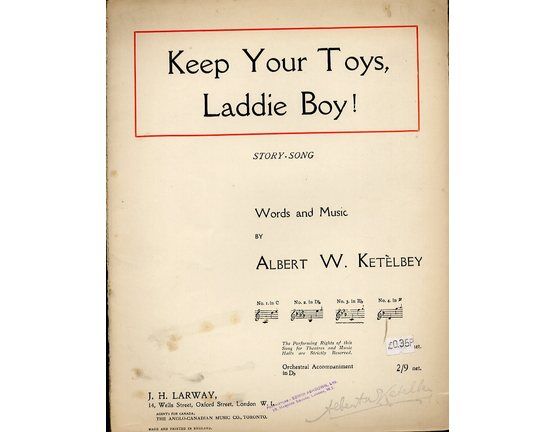 4 | Keep Your Toys Laddie Boy. Story song