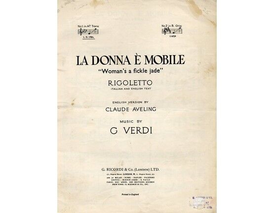4 | La Donna E Mobile. From