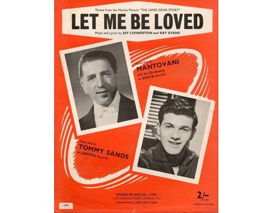 4 | Let Me Be Loved : Mantovani: from "The James Dean Story", Ronnie Harris, Steve Martin, Mantovani and Tommy Sands,
