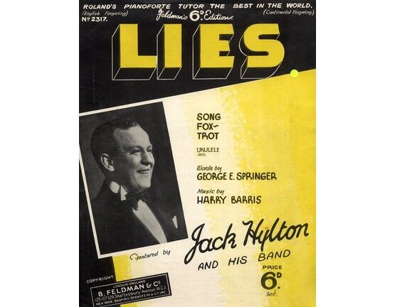 4 | Lies - Fox-Trot Song Featuring Jack Hylton