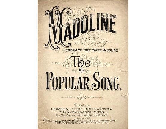 4 | Madoline, i Dream of the Sweet Madoline, the Popular Song