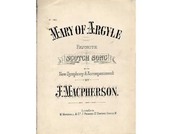 4 | Mary of Argyle, favorite Scotch song with new symphony & accompaniments,