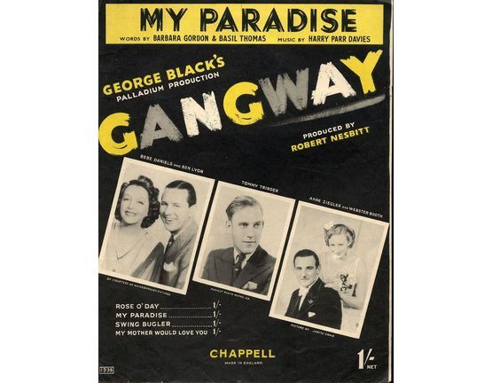 4 | My Paradise - From George Black's Palladium Production "Gangway" - For Voice and Piano