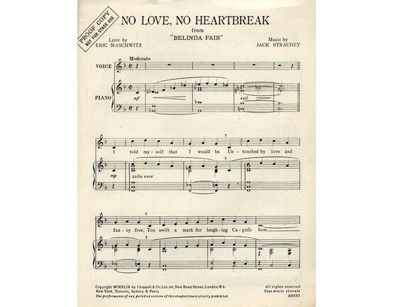 4 | No Love No Heartbreak - From "Belinda Fair" - Professional Copy