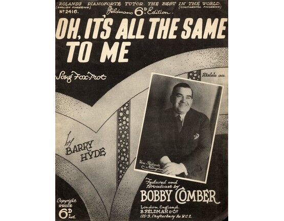 4 | Oh Its All the Same to Be: Bobby Comber
