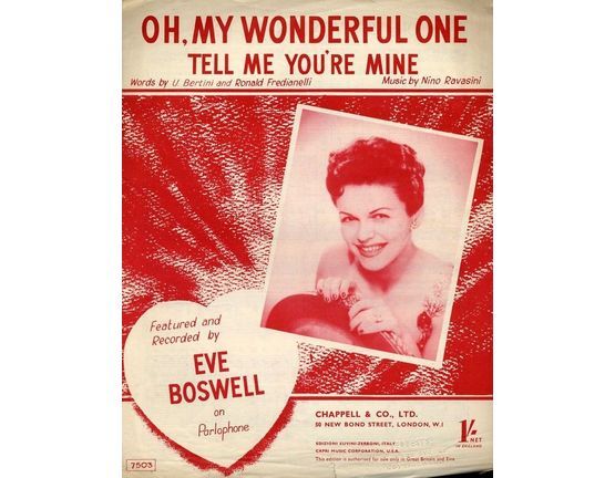 4 | Oh, My Wonderful One, Tell Me You're Mine - Featuring Eve Boswell