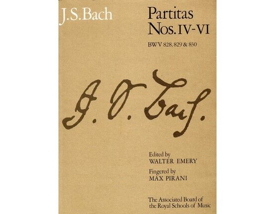 4 | Partitas Nos. 4-6 BWV 828, 829 & 830