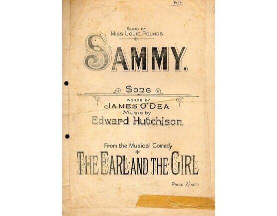 4 | Sammy, from the musical comedy The Earl and the Girl