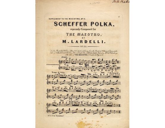 4 | Scheffer Polka, expressly composed for The Maestro,