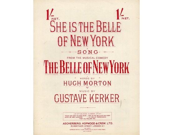 4 | She Is The Belle Of New York, from The Belle of New York
