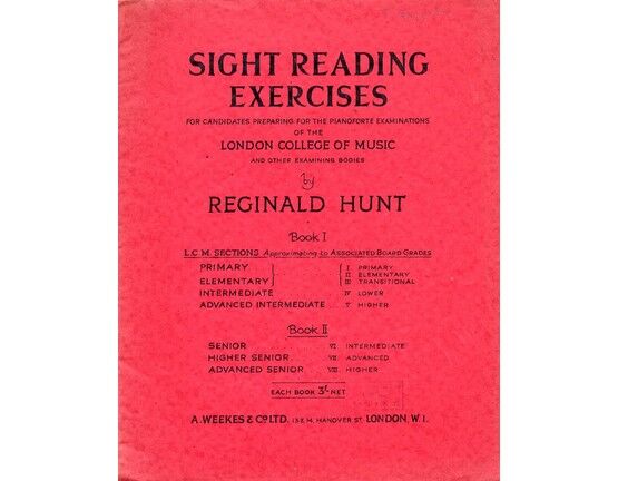 4 | Sight reading exercises for candidates preparing for the Pianoforte examminations of the London College of Music and other examining bodies. Book 2.