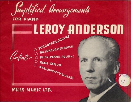 4 | Simplified arrangements for piano. Leroy Anderson