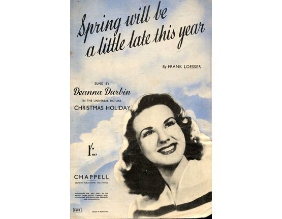 4 | Spring Will Be A Little Late This Year - Song Featuring Deanna Durbin in 'Christmas Holiday'