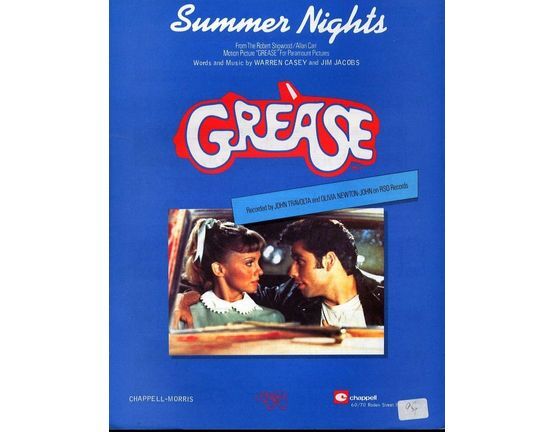 4 | Summer Nights -  from "Grease" - Featuring Olivia Newton John & John Travolta