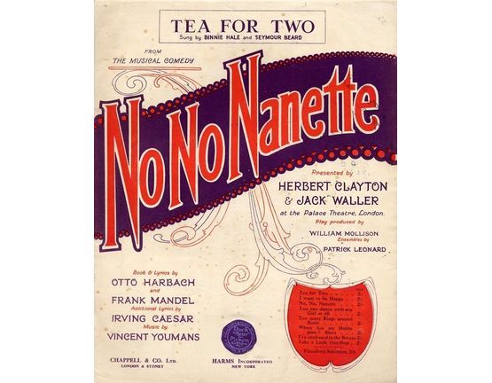4 | Tea for Two - Song - From "No No Nanette"