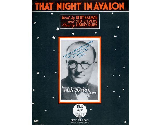 4 | That Night in Avalon - Billy Cotton (b/w photo)