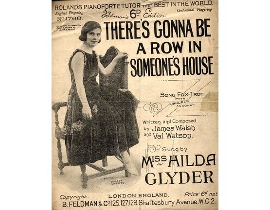 4 | Theres gonna be a row in someones house. Sung by Miss Hilda Glyder
