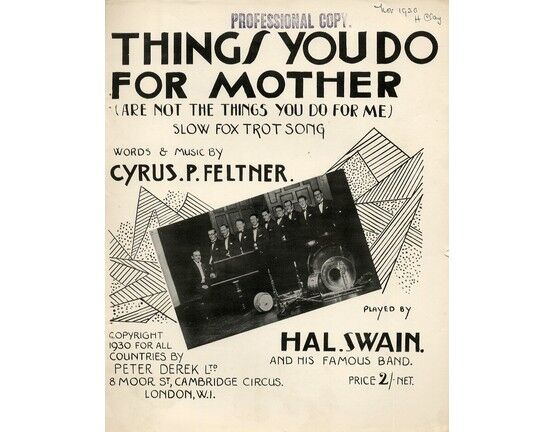 4 | Things You Do Your Mother, are not the things you do for me, slow fox trot song