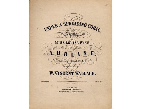 4 | Under a spreading coral, song as sung by Miss Louisa Pyne, in the Opera Lurline