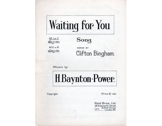 4 | Waiting For You - Song in the key of F major