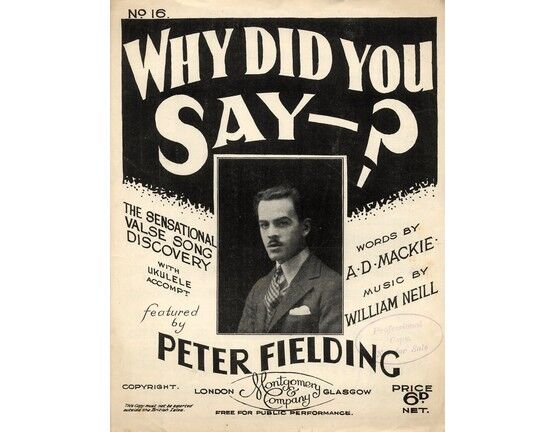 4 | Why Did You Say - sung by: Bebroy Somers, Peter Fielding