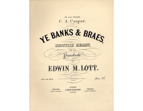 4 | Ye Banks & Braes. Scottish Melody for the Piano