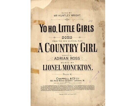 4 | Yo Ho, Little Girls - Song - From the Musical Play "Country Girl"