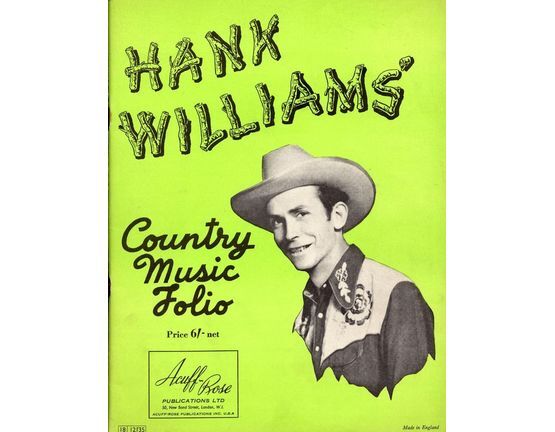 40 | Hank Williams' Country Music Folio - For Piano and Voice with Guitar Chords