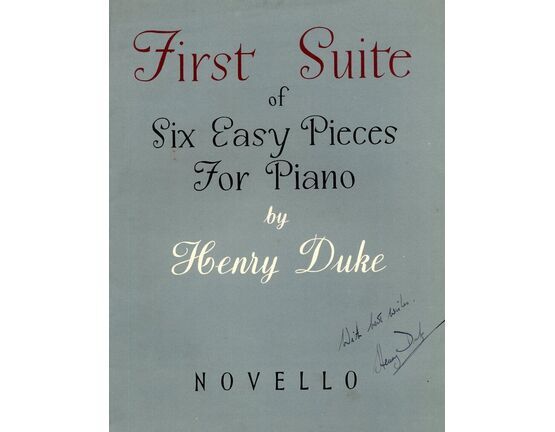 4003 | First Suite of Six Easy Pieces for Piano - With Preface by Henry Duke