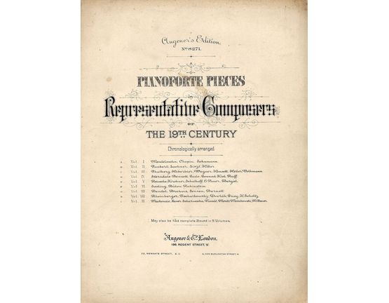 4040 | Augener's Edition No. 8271 - Pianoforte Pieces by Representative Composers of The 19th Century