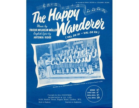 406 | The Happy Wanderer (Val de Ri - Val de Ra) - Vocal and Piano